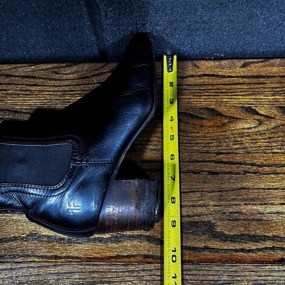 Frye Stella Black Leather Chelsea Ankle Boots Women’s 6 - Picture 7 of 8